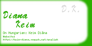 diana keim business card